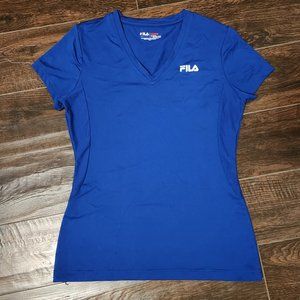 FILA Athletic Tee for Women - Blue, Small